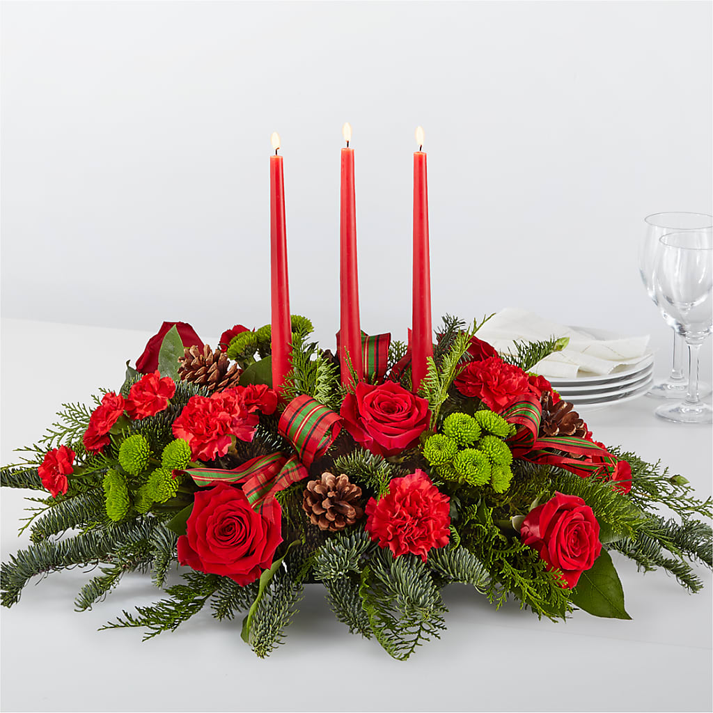By the Candlelight Centerpiece – DANNY'S FLOWERS & GIFTS, Livonia MI