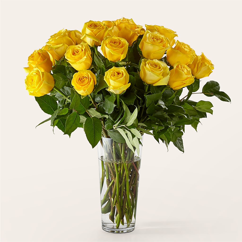 Long Stem Yellow Rose Bouquet – DANNY'S FLOWERS & GIFTS, Livonia MI