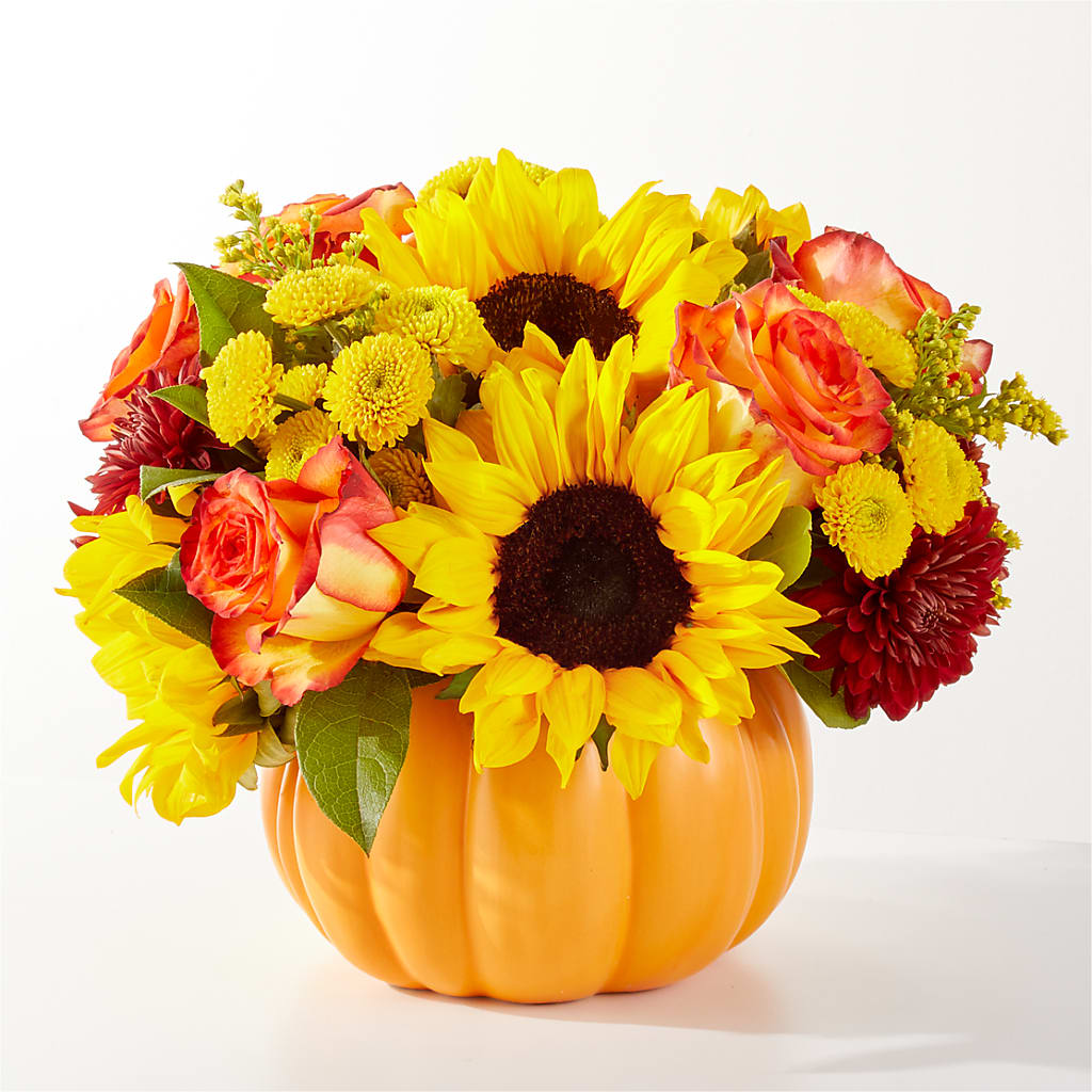 Golden Gourd Pumpkin Bouquet – DANNY'S FLOWERS & GIFTS, Livonia MI