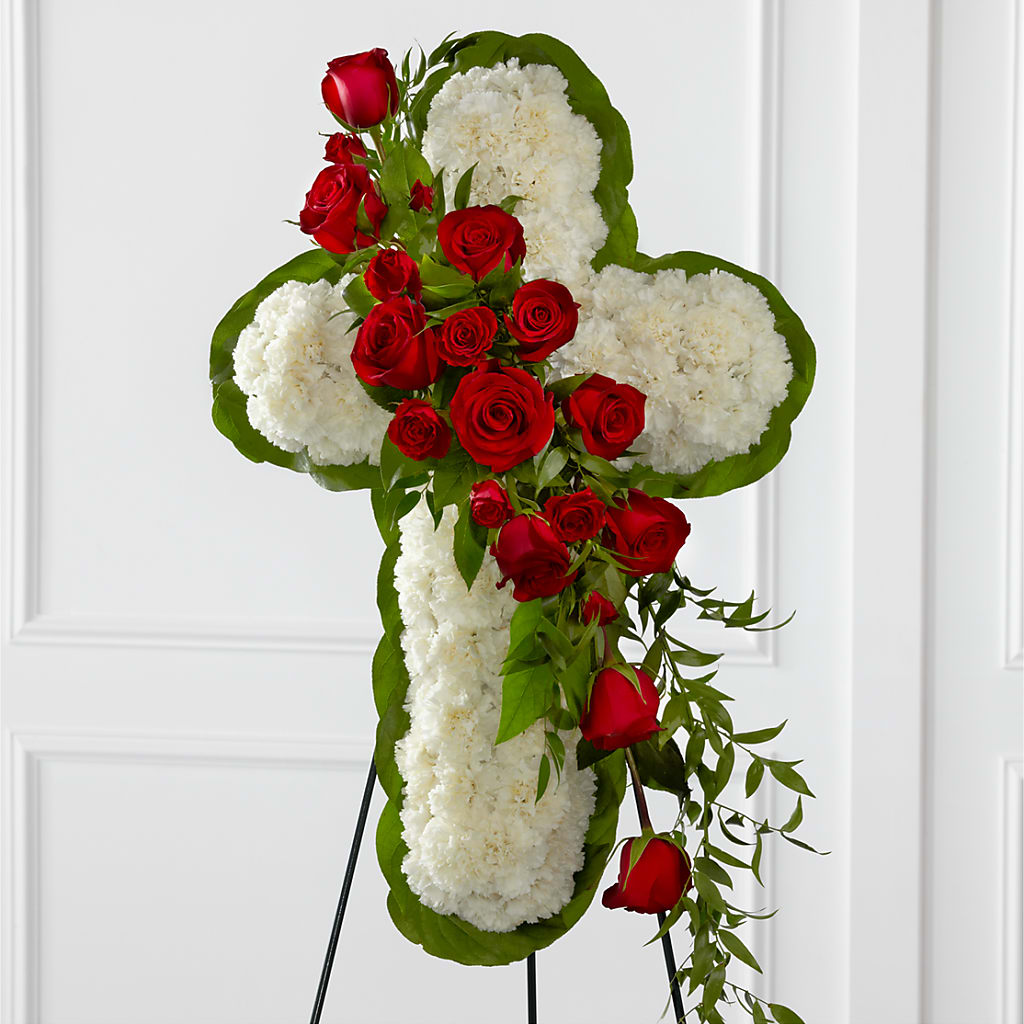 Floral Cross Easel – DANNY'S FLOWERS & GIFTS, Livonia MI