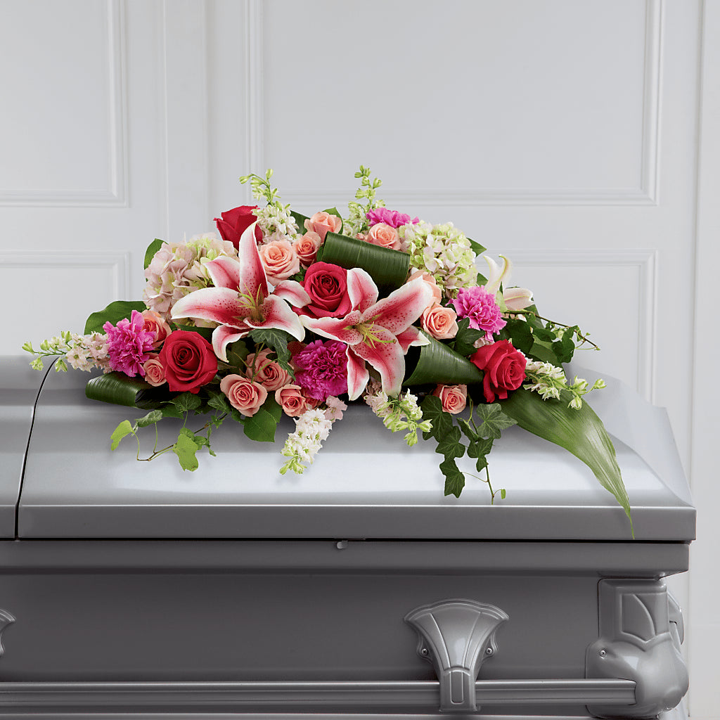 Splendid Grace Casket Spray – DANNY'S FLOWERS & GIFTS, Livonia MI
