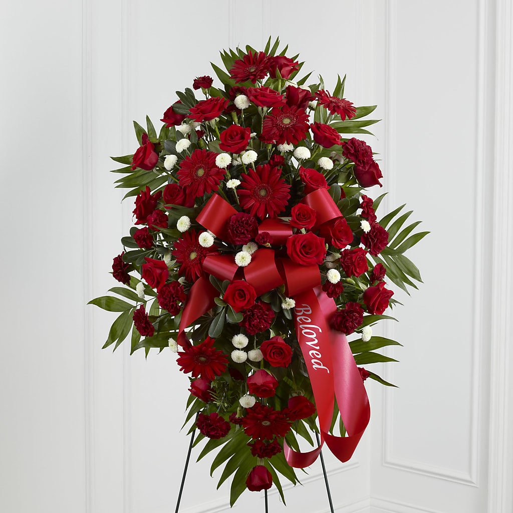 Treasured Memories Standing Spray – DANNY'S FLOWERS & GIFTS, Livonia MI