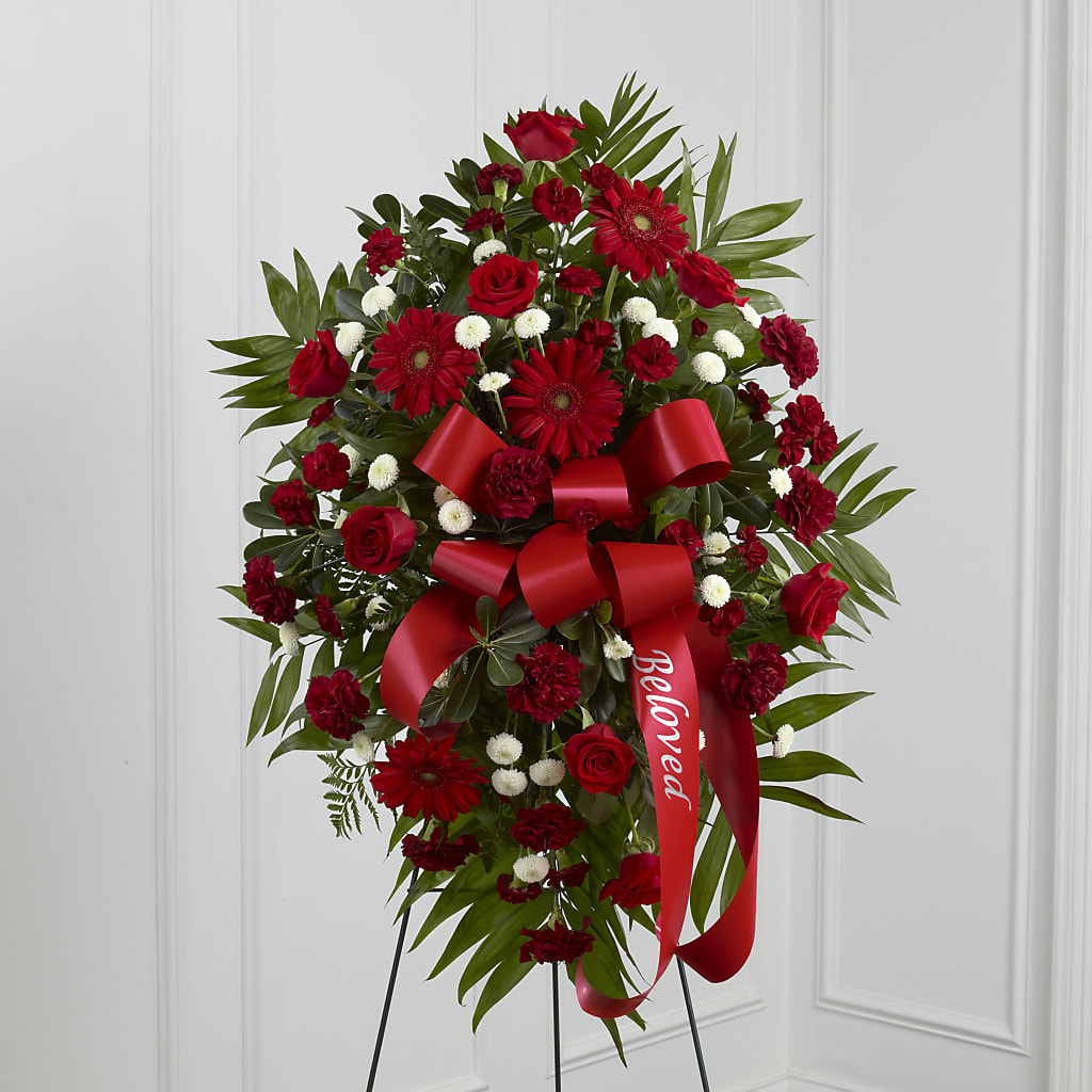 Treasured Memories Standing Spray – DANNY'S FLOWERS & GIFTS, Livonia MI