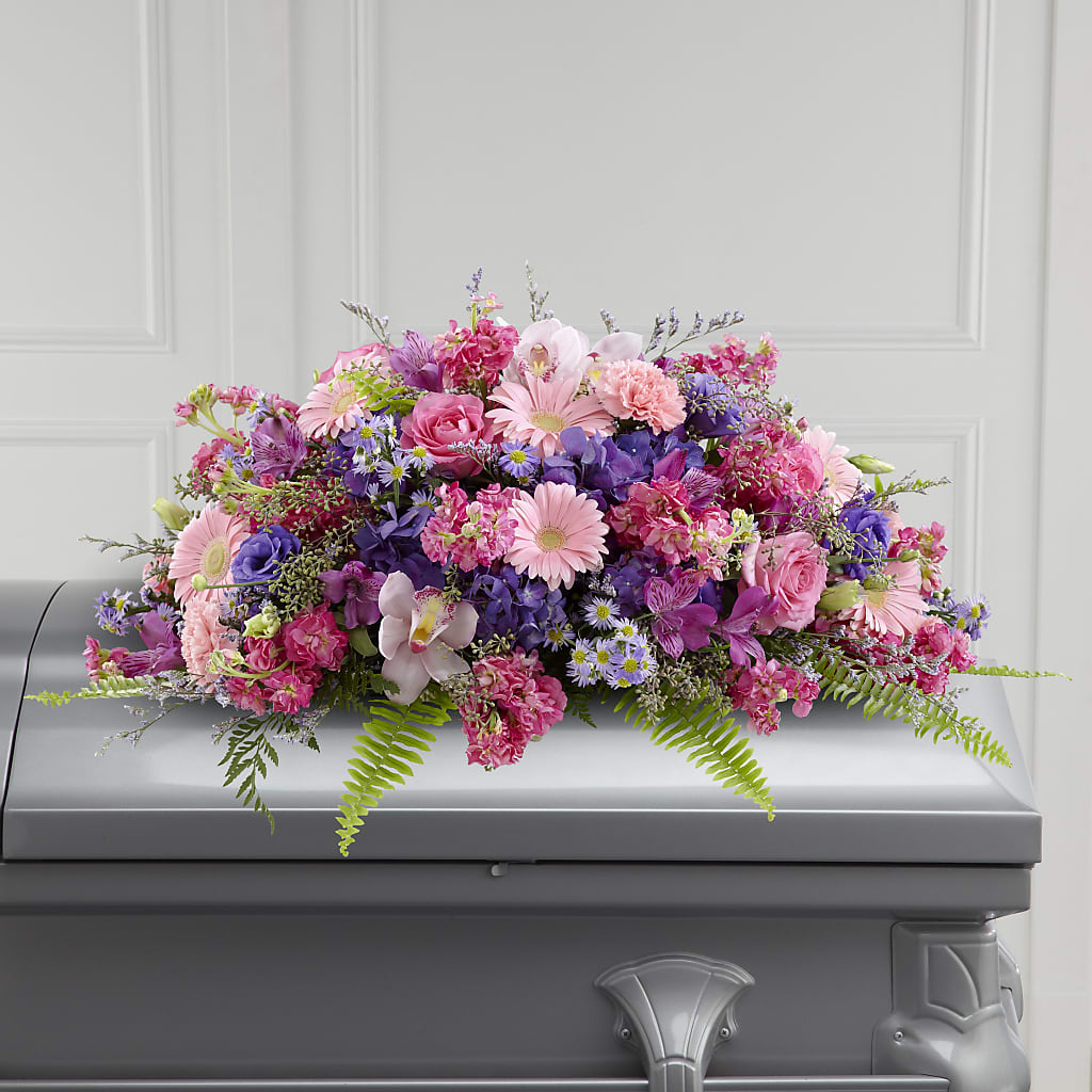 Glorious Garden Casket Spray – DANNY'S FLOWERS & GIFTS, Livonia MI