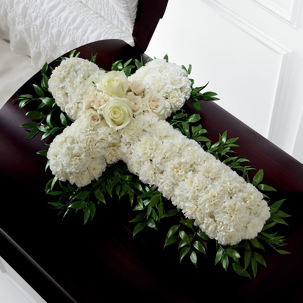 Peaceful Memories Casket Spray (Standard) – DANNY'S FLOWERS & GIFTS, Livonia MI
