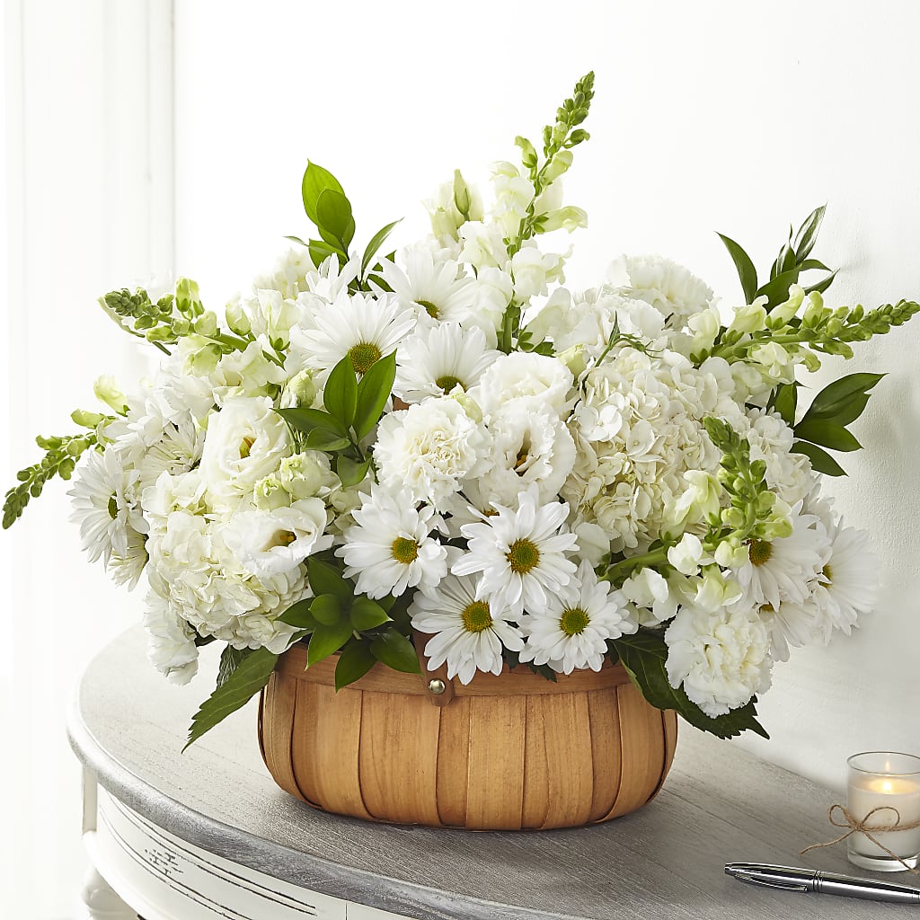 Pure Ivory Basket – DANNY'S FLOWERS & GIFTS, Livonia MI