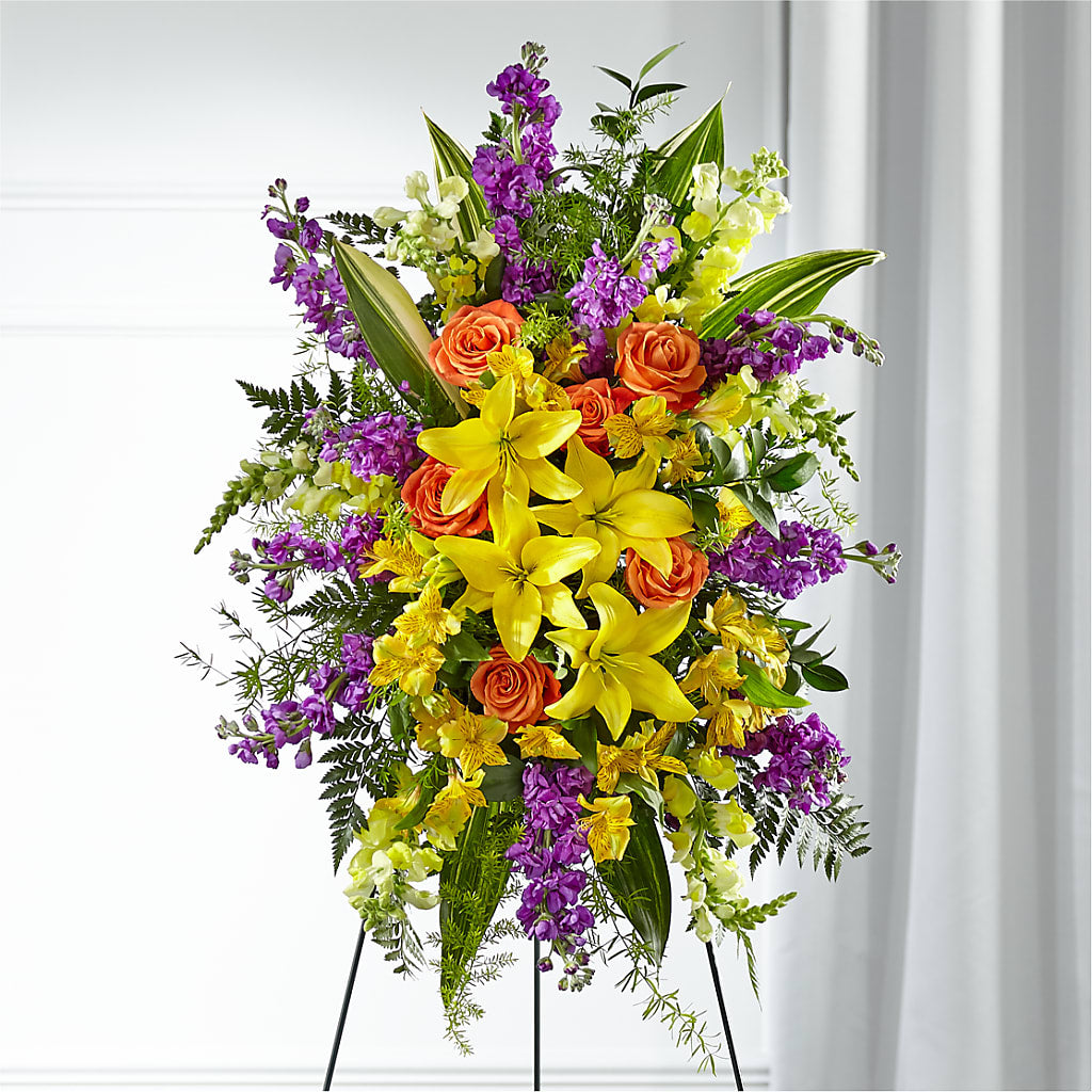 Thoughtful Prayers Standing Spray – DANNY'S FLOWERS & GIFTS, Livonia MI