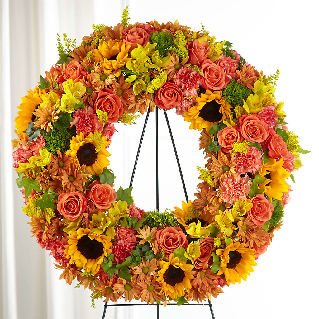 Autumnal Memories Wreath (Standard) – DANNY'S FLOWERS & GIFTS, Livonia MI