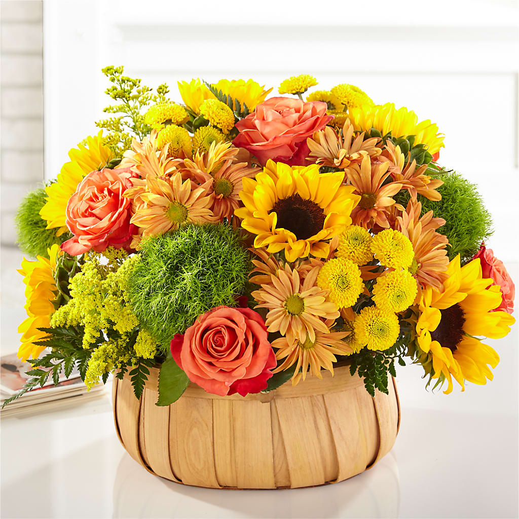 Harvest Sunflower Basket – DANNY'S FLOWERS & GIFTS, Livonia MI