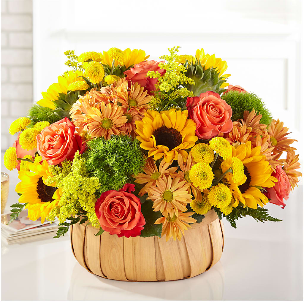 Harvest Sunflower Basket – DANNY'S FLOWERS & GIFTS, Livonia MI