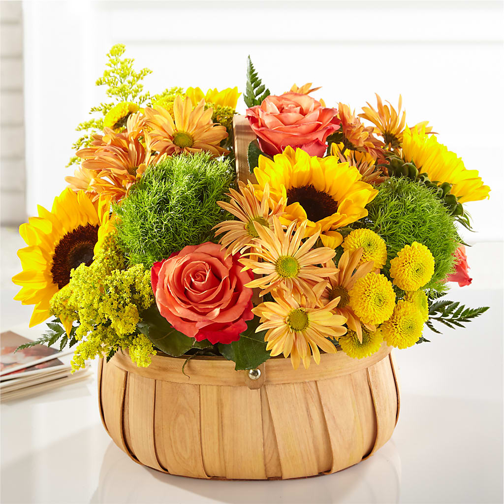 Harvest Sunflower Basket – DANNY'S FLOWERS & GIFTS, Livonia MI