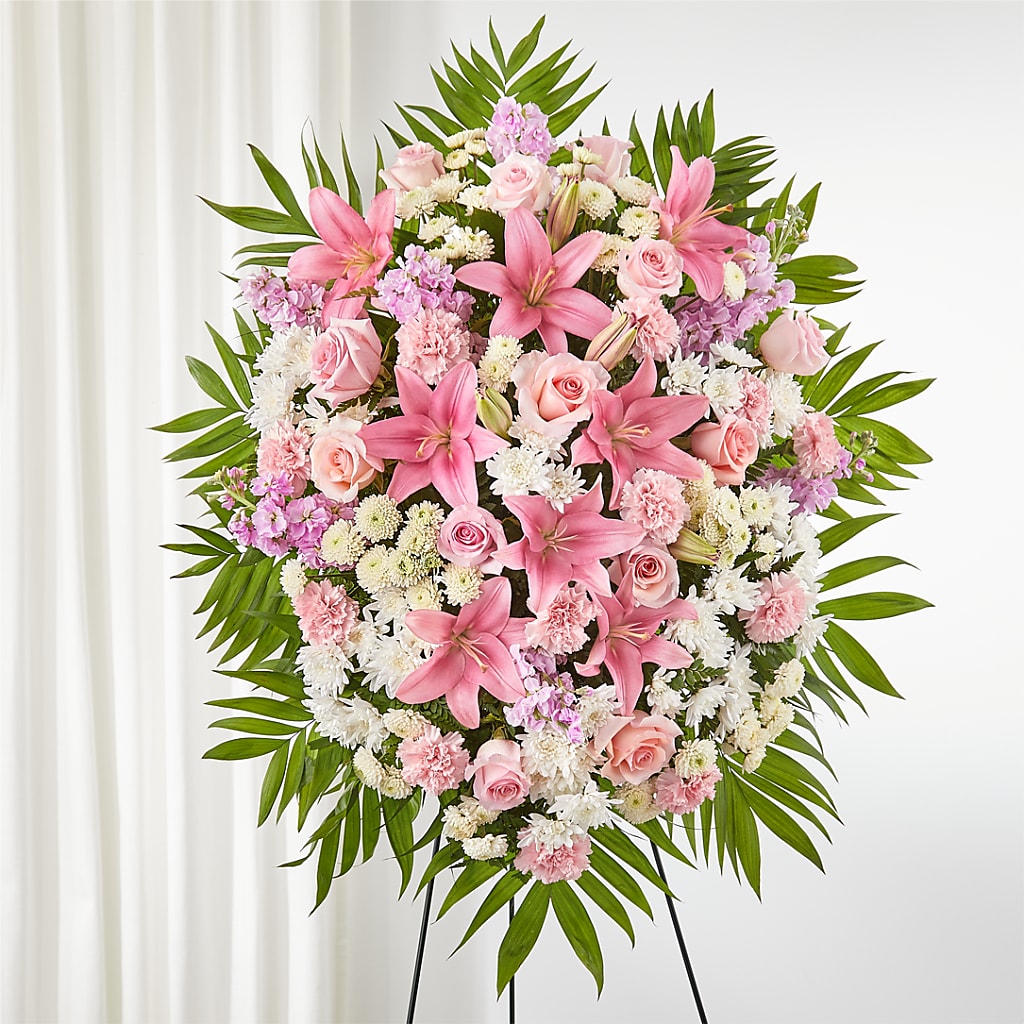 Offering Solace Standing Spray – DANNY'S FLOWERS & GIFTS, Livonia MI