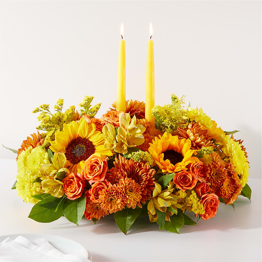 Autumn Harmony Centerpiece – DANNY'S FLOWERS & GIFTS, Livonia MI