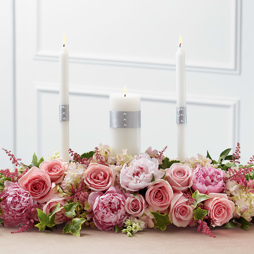 Worldwide Romance Unity Candle Arrangement – DANNY'S FLOWERS & GIFTS, Livonia MI