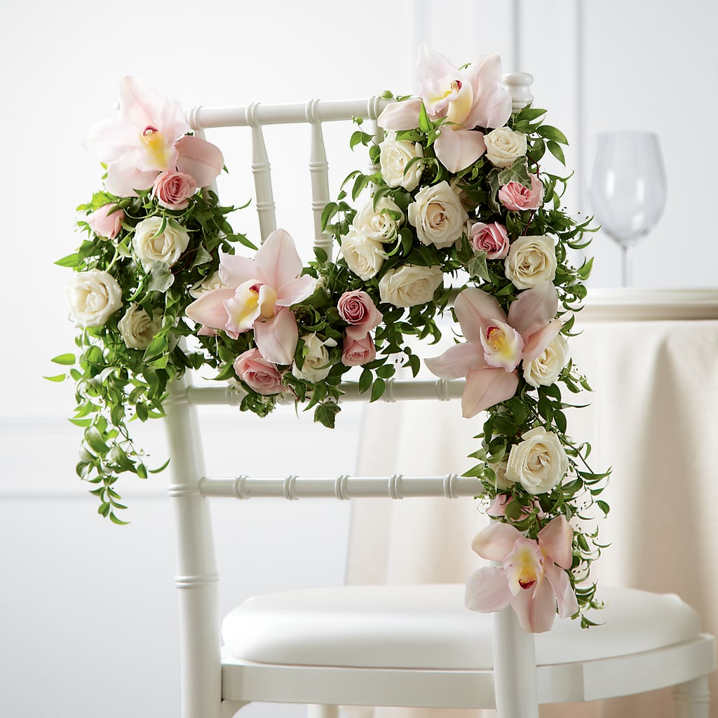 Orchid Rose Chair Décor – DANNY'S FLOWERS & GIFTS, Livonia MI