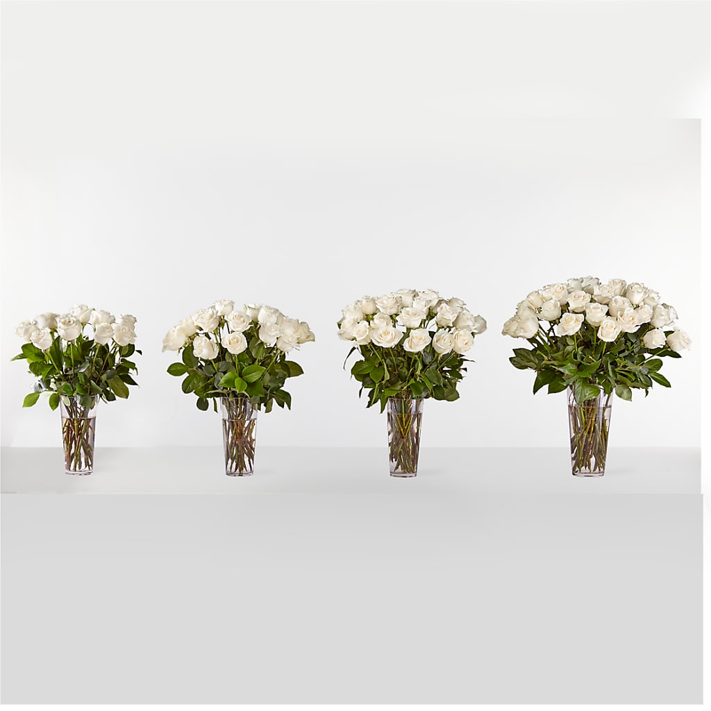 Long Stem White Rose Bouquet – DANNY'S FLOWERS & GIFTS, Livonia MI