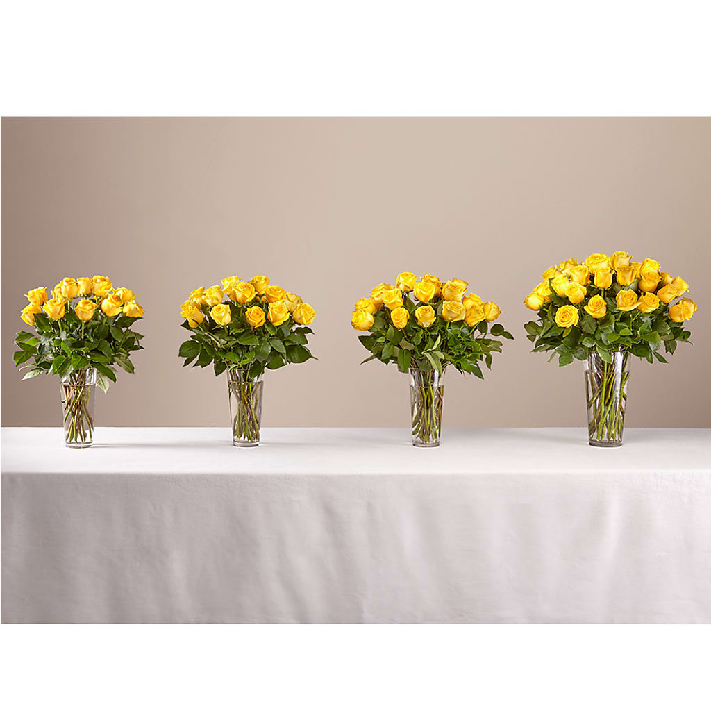 Long Stem Yellow Rose Bouquet – DANNY'S FLOWERS & GIFTS, Livonia MI