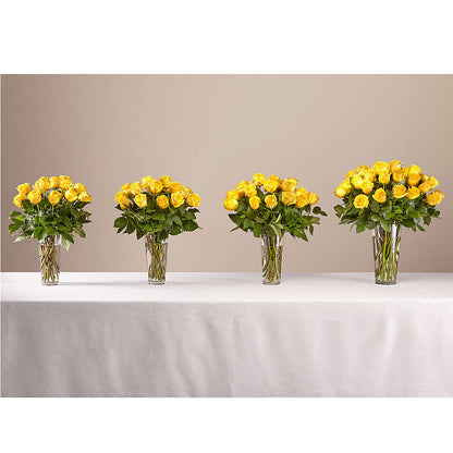 Long Stem Yellow Rose Bouquet – DANNY'S FLOWERS & GIFTS, Livonia MI