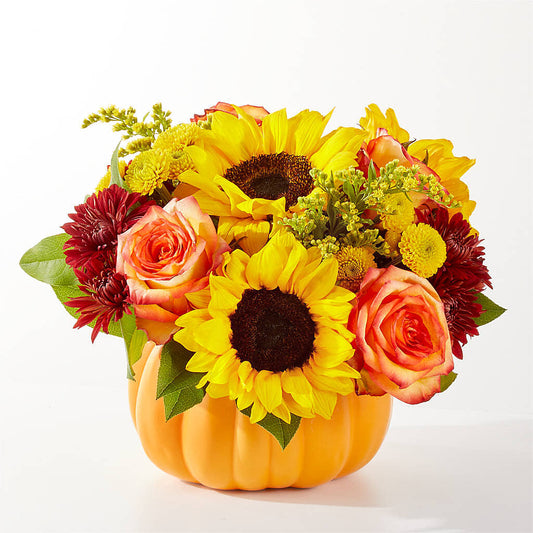 Golden Gourd Pumpkin Bouquet – DANNY'S FLOWERS & GIFTS, Livonia MI