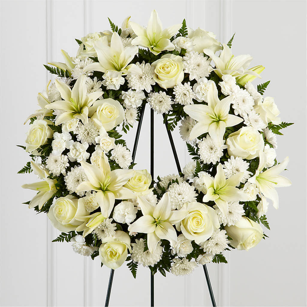 Treasured Tribute Wreath – DANNY'S FLOWERS & GIFTS, Livonia MI