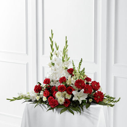 Crimson & White Arrangement – DANNY'S FLOWERS & GIFTS, Livonia MI