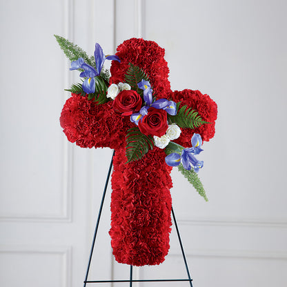 Faithful Hero Floral Cross – DANNY'S FLOWERS & GIFTS, Livonia MI