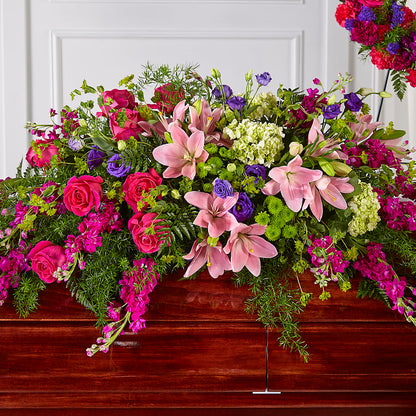 Radiant Tribute Casket Spray – DANNY'S FLOWERS & GIFTS, Livonia MI