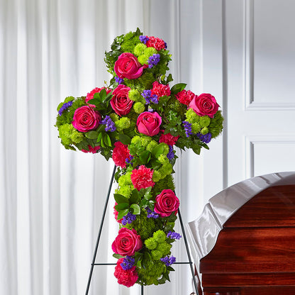 Tribute Rose Floral Cross – DANNY'S FLOWERS & GIFTS, Livonia MI