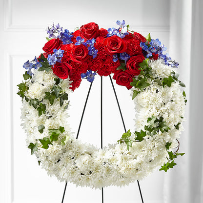 Patriotic Passion Wreath – DANNY'S FLOWERS & GIFTS, Livonia MI