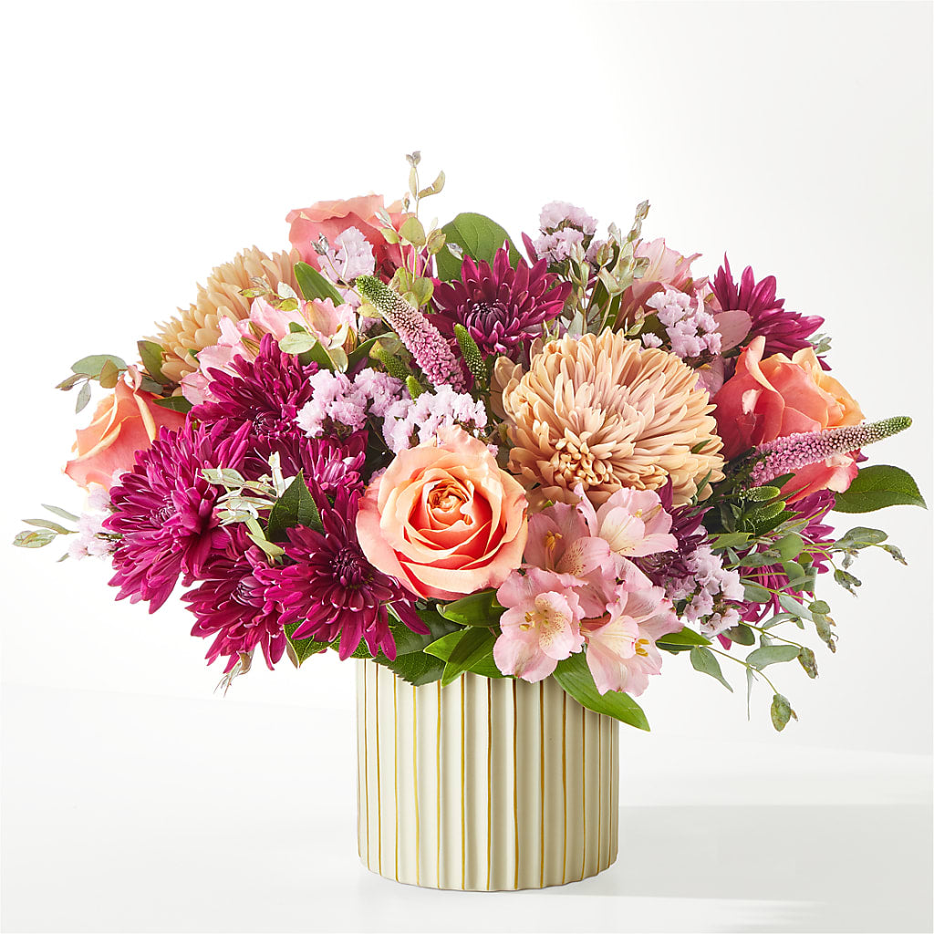Berry Cobbler Bouquet with Ivory Vase – DANNY'S FLOWERS & GIFTS, Livonia MI