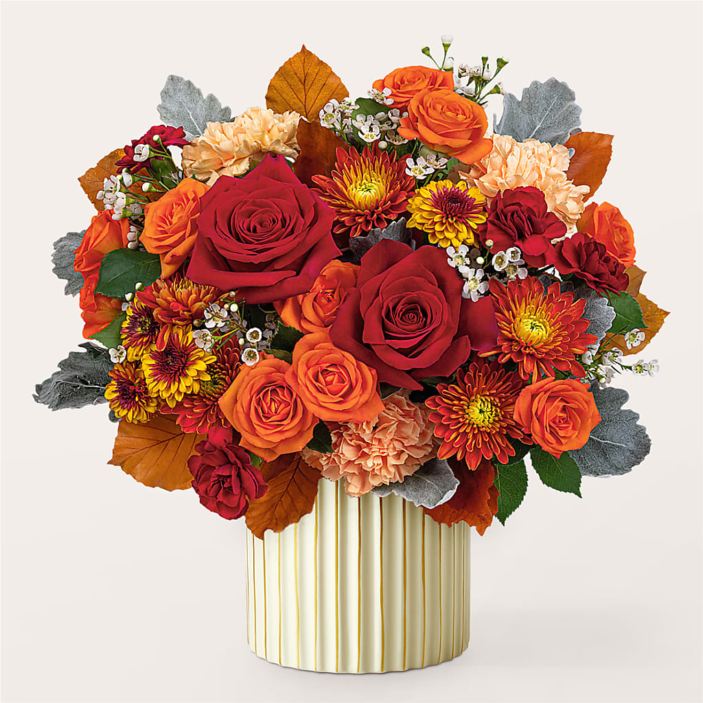 Merlot Bouquet with Ivory Vase – DANNY'S FLOWERS & GIFTS, Livonia MI