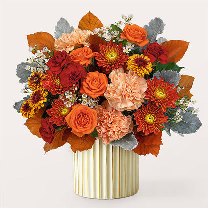 Merlot Bouquet with Ivory Vase – DANNY'S FLOWERS & GIFTS, Livonia MI