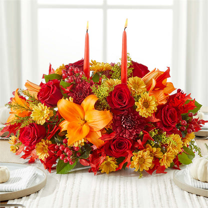 Autumn's Embrace Centerpiece – DANNY'S FLOWERS & GIFTS, Livonia MI