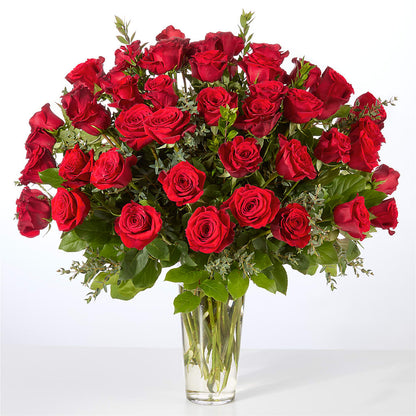 Forever Yours Fifty Stem Red Rose Bouquet – DANNY'S FLOWERS & GIFTS, Livonia MI